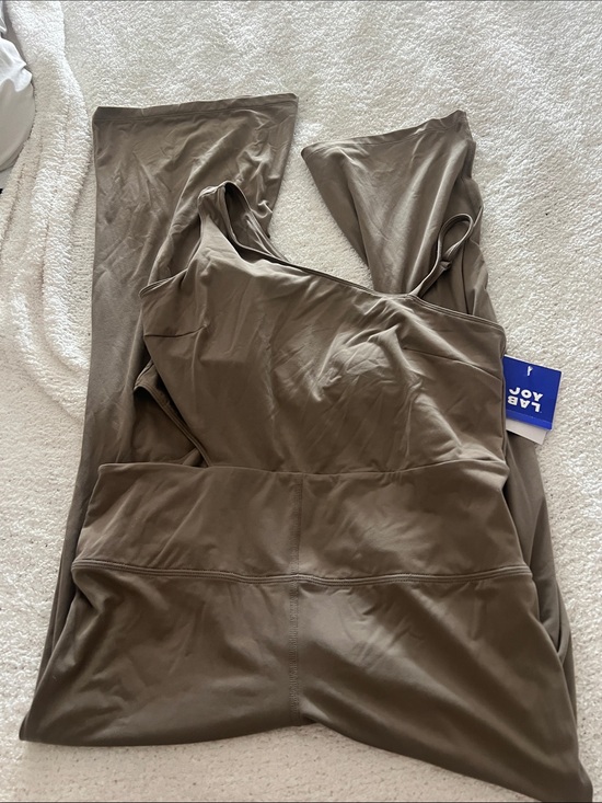 JoyLab Pants - JoyLab grey Strappy Wide-Leg Jumpsuit